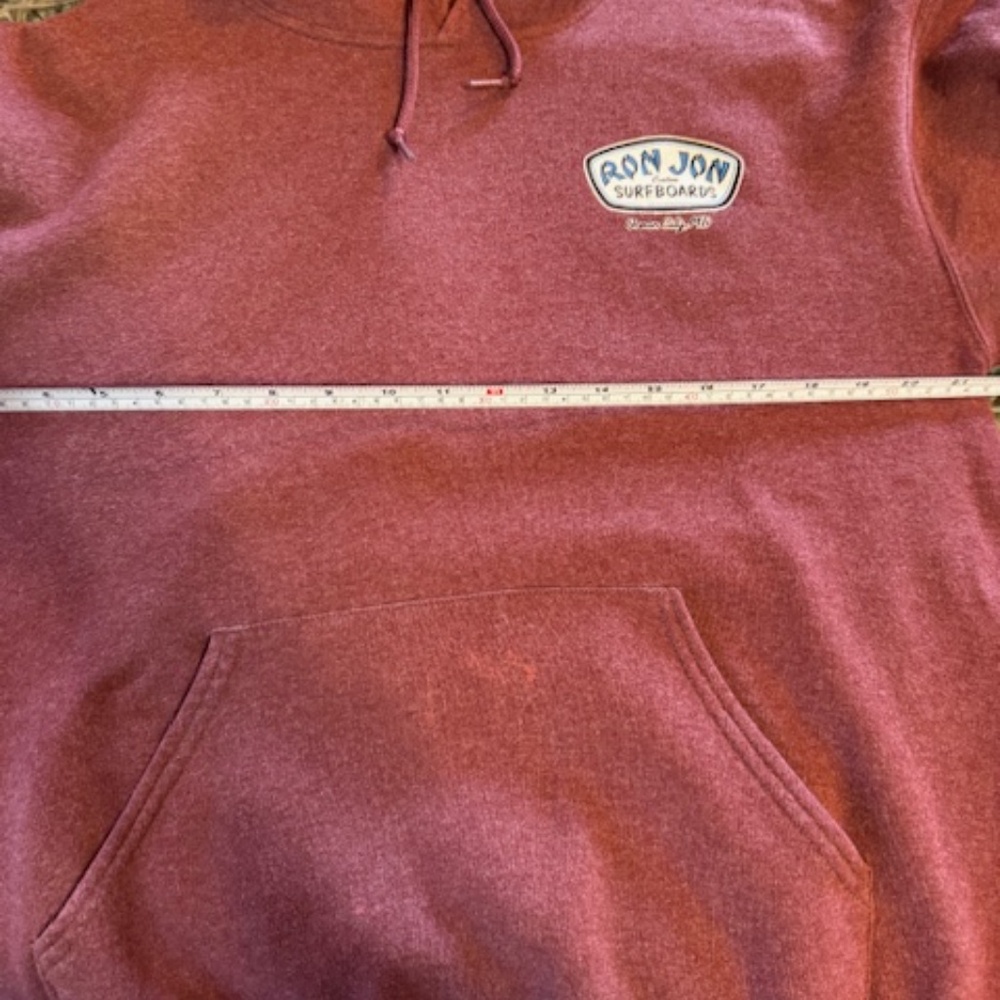 Ron Jon Surf Shop Maroon Hoodie Men's MED Sweatshirt‎ Surfboards Ocean City MD - Picture 9 of 12
